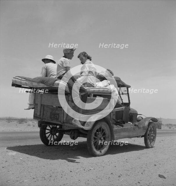 Migratory family, Route 70, Arizona, 1937. Creator: Dorothea Lange.