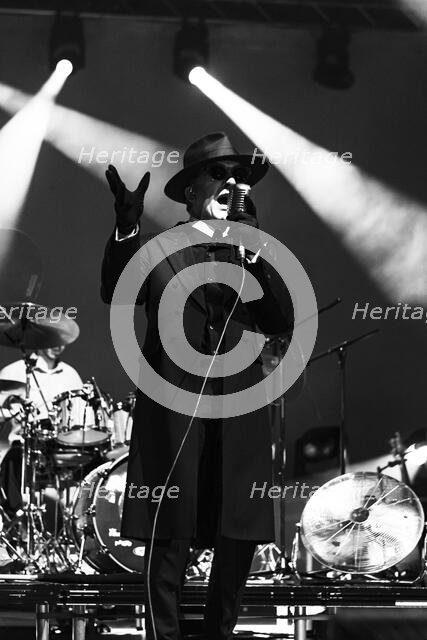 Dave Vanian, The Damned live at Alexandra Palace, London, Apr 2023. Creator: Annapaola Marchesani.
