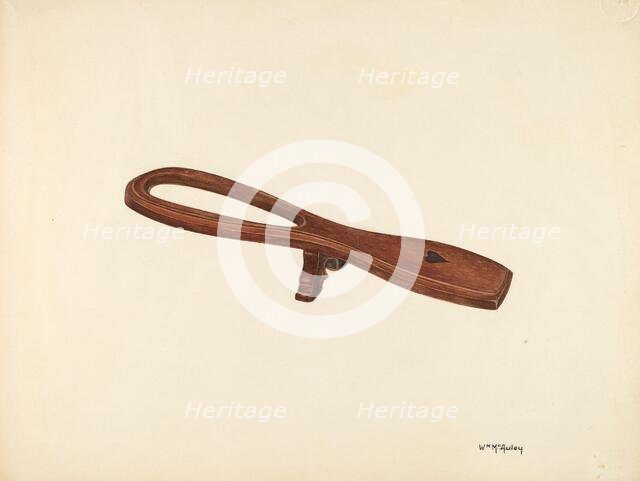 Bootjack, c. 1939. Creator: William McAuley.