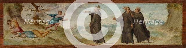 St Philip Benizzi and the Gamblers, about 1535-1540. Creator: Pier Francesco Foschi.