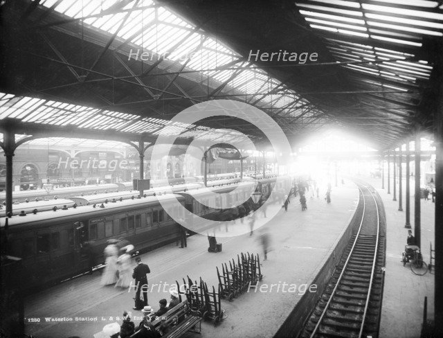 Waterloo Station, York Road, Lambeth, London, c1870-1900. Artist: York & Son