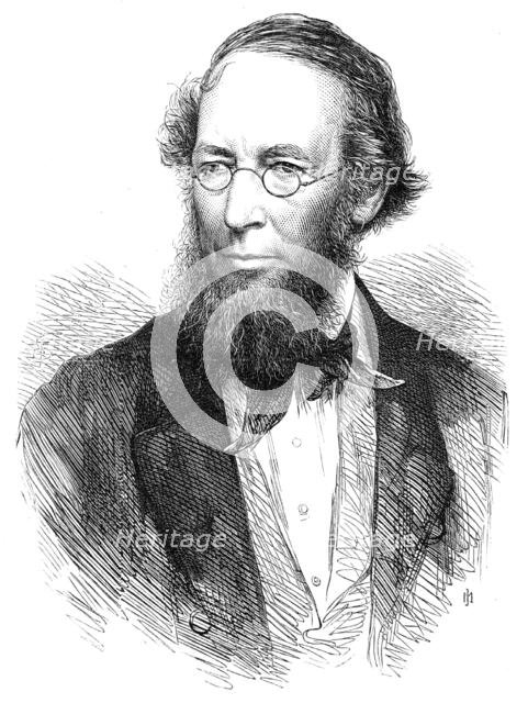 The late Dr. Lindley, Professor of Botany, 1865. Creator: Unknown.