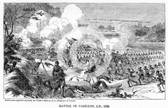 'Battle of Carillon, AD 1758', (1877). Artist: Unknown
