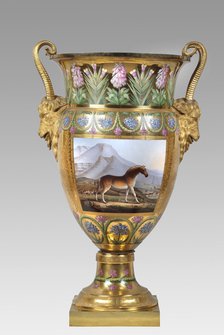 Vase depicting a quagga, Apsley House, London. Artist: Unknown.