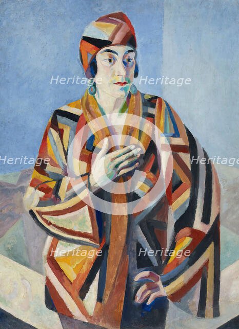 Portrait de Madame Mandel, 1923. Creator: Delaunay, Robert (1885-1941).