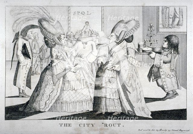 'The City rout', 1776. Artist: Anon