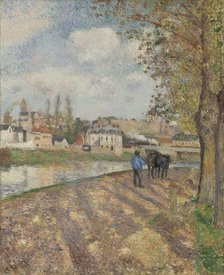 Chemin de l'écluse, Saint-Ouen-l'Aumône, 1882. Creator: Pissarro, Camille (1830-1903).