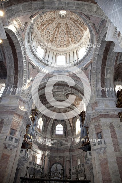 The cupola of the basilica in Mafra National Palace (Palacio de Mafra), Mafra, Portugal, 2009.  Artist: Samuel Magal