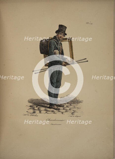 Boilermaker. From the Series "Cris de Paris" (The Cries of Paris), 1815. Creator: Vernet, Carle (1758-1836).