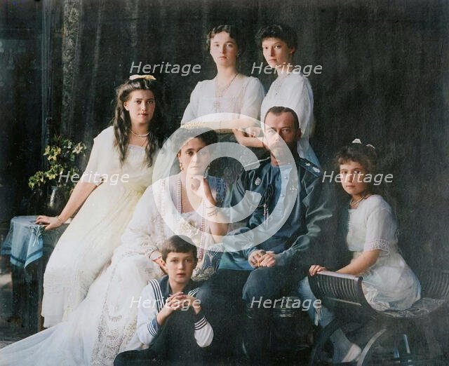 Royal Russian family, 1914. Creator: Bain News Service.