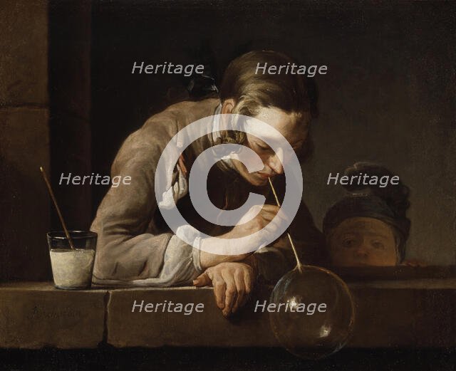 Soap Bubbles, after 1739. Creator: Jean-Simeon Chardin.