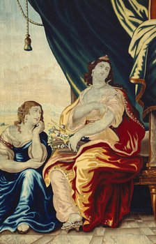 Caesar's Death Makes Cleopatra Mourn from The Story of Caesar and Cleopatra, Flanders, c. 1680. Creator: Gerard Peemans.