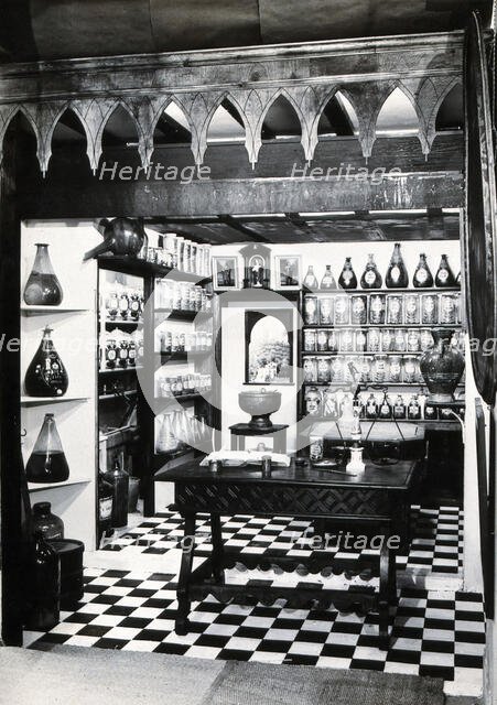 Wellcome Historical Medical Museum, Wigmore Street, London: reconstruction of a Hispano-Moresque... Creator: Unknown.