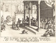 The Feast, 1635. Creator: Jacques Callot.