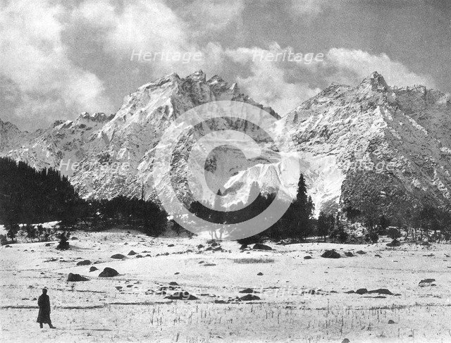 Sonamarg mountains, Kashmir, India, early 20th century.Artist: F Bremner