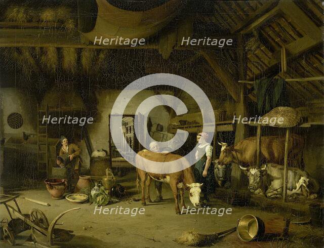 Peasant Interior, c.1830-c.1860. Creator: James de Rijk.