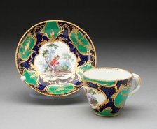 Cup and Saucer, Sèvres, 1766. Creators: Sèvres Porcelain Manufactory, André-Vincent Vieillard.
