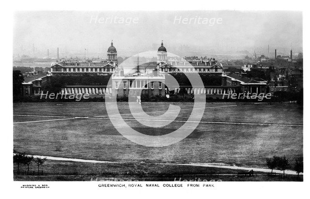 The Royal Naval College at Greenwich, London, early 20th century.Artist: Manning & Son