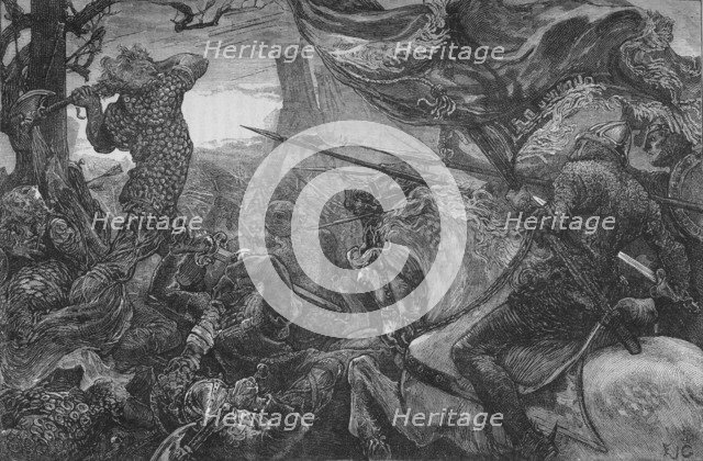 'Harold at the Battle of Hastings', 1066, (c1880). Artist: Unknown.