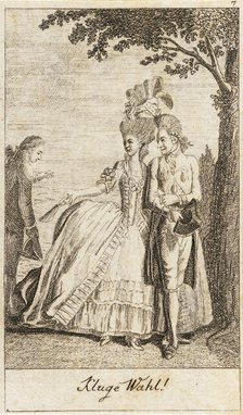 Illustration for 'Life of a Badly Brought Up Young Lady', 1779. Creator: Daniel Nikolaus Chodowiecki.
