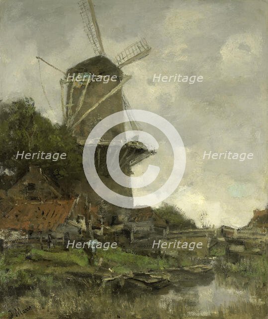 The Windmill, c.1880-c.1886. Creator: Jacob Henricus Maris.