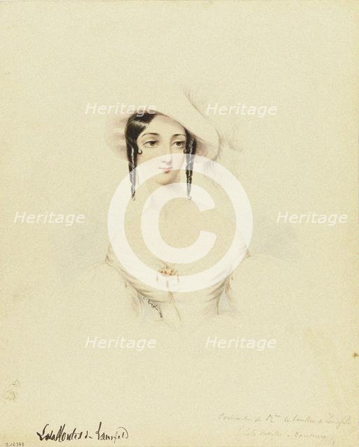 Portrait of the dancer Lola Montez (1821-1861) , 1846. Creator: Roqueplan, Camille (1803-1855).