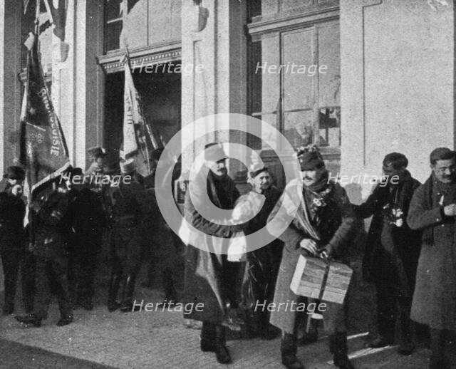 'La Guerre en Belgique et en France; De la prison a la Montagne : A Leysin...27 janvier 1916.', 1916 Creator: Unknown.