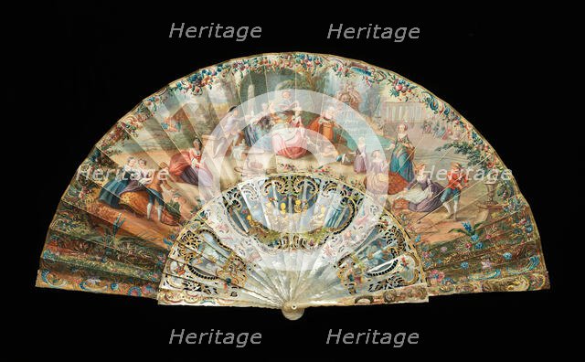 Fan, probably French, 1870-90. Creator: Unknown.