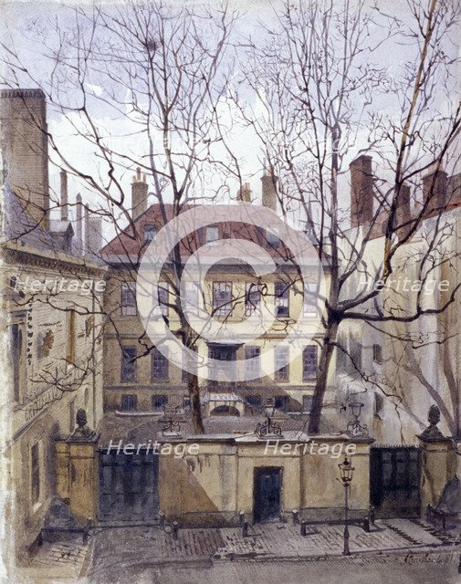 Dean's Court, Carter Lane, 1881. Artist: John Crowther