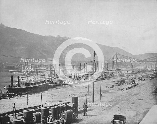 'Monongahela Wharf, Pittsburgh, Pennsylvania', c1897. Creator: Unknown.