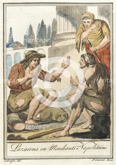 Costumes de Différents Pays, 'Lazarons, ou Mendiants Napolitains', c1797. Creator: Jacques Grasset de Saint-Sauveur.