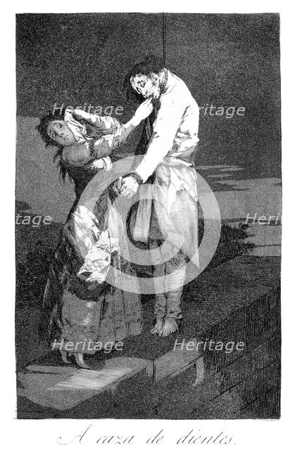 'Out hunting for teeth',1799. Artist: Francisco Goya