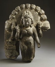 Parvati Performing the Panchatapas (Five Austerities) Ritual, 8th-9th century. Creator: Unknown.