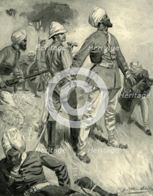 'The Devotion of General Roberts's Sikh Orderly at Spingawi', (1901). Creator: Unknown.