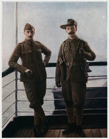 Volunteers on board ship for the Boer War, 1900. Artist: Anon