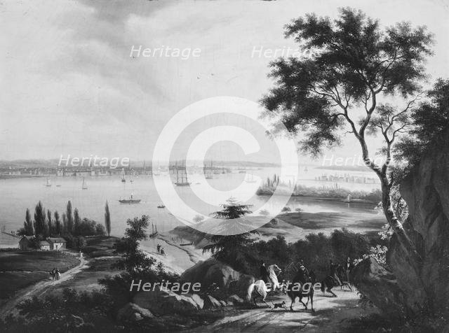 View of New York from New Jersey, ca. 1850. Creator: Unknown.