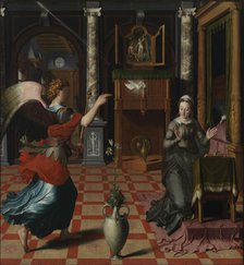 The Annunciation, 1552. Creator: Pourbus, Pieter (1523-1584).