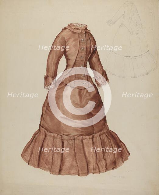 Doll's Dress, c. 1938. Creator: Lillian Causey.