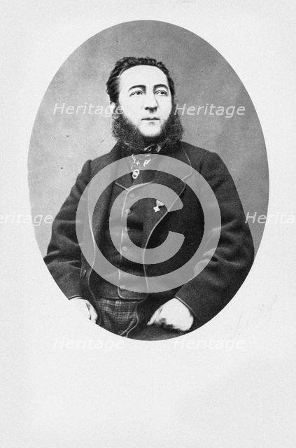 Portrait of the composer Luigi Luzzi (1828-1876). Creator: Anonymous.