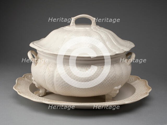 Tureen and Stand, Staffordshire, 1760/69. Creator: Staffordshire Potteries.