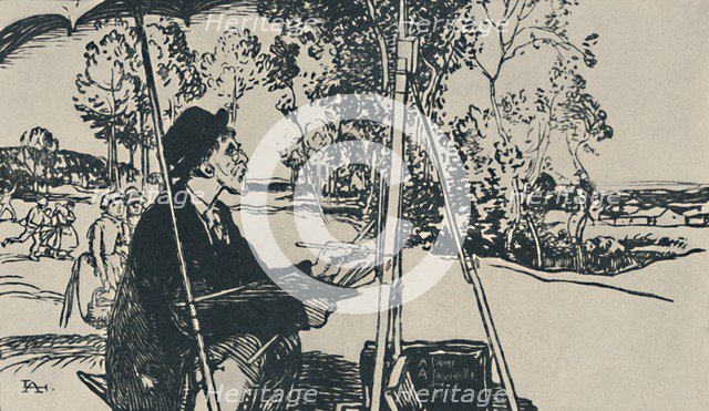 'Le Paysagiste', 1919. Artist: Auguste Lepere.