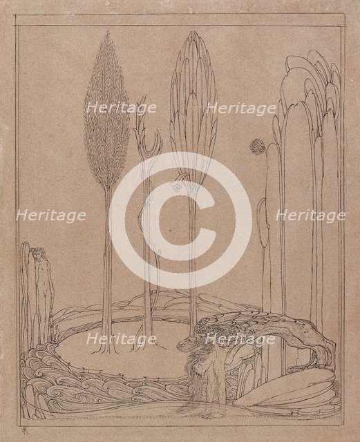 Crouching by the Marge, late 19th century. Artist: Charles S Ricketts.