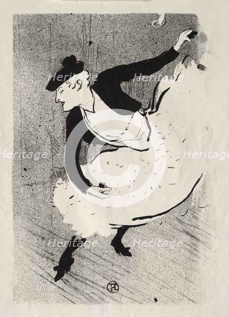 Le Café-concert: Edmée Lescot, 1893. Creator: Henri de Toulouse-Lautrec (French, 1864-1901).