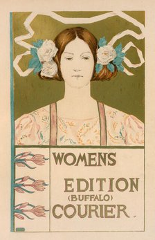 Affiche américaine pour la 'Women's edition Buffalo Courier', c1897. Creator: Alice Russell Glenny.