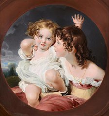 Two little girls, 1830. Creator: Marie Krafft.