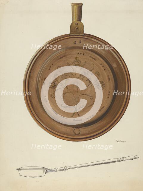 Warming Pan, 1937. Creator: Dayton Brown.