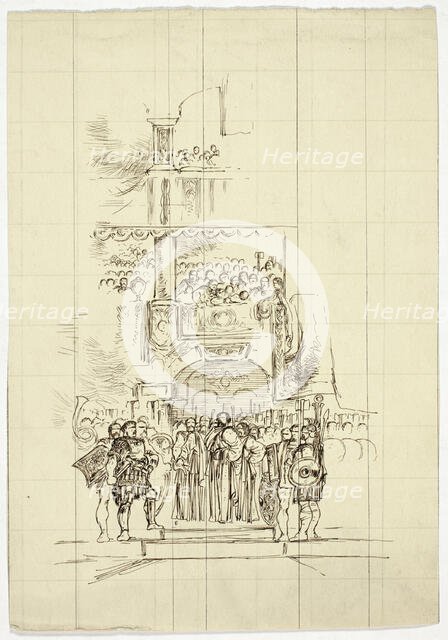 Assembly on Steps, n.d. Creator: Unknown.