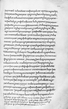 Page from Aelfric's first book of homilies, 990. Creator: Unknown.