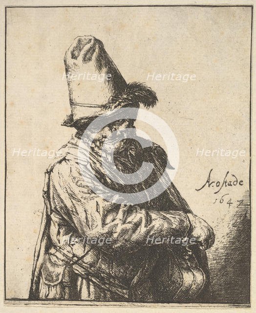 Hurdy Gurdy Man, 1647. Creator: Adriaen van Ostade.