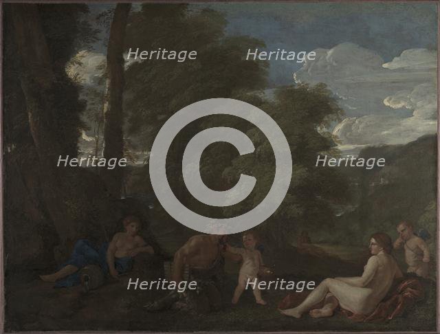 Nymphs and a Satyr (Amor Vincit Omnia), c. 1625-1627. Creator: Nicolas Poussin (French, 1594-1665).